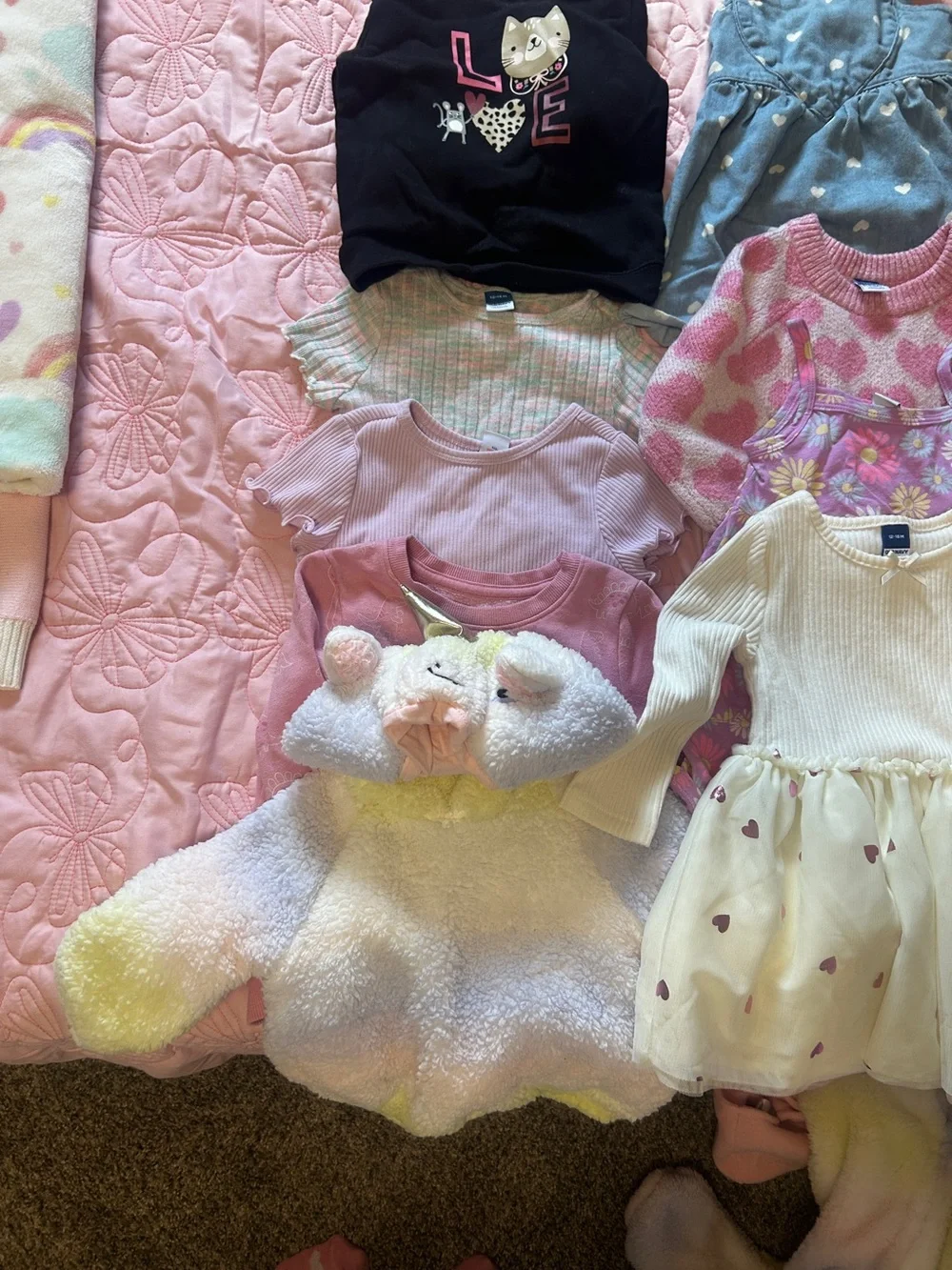 Huge 12-18 mo Toddler girl bundle lot.